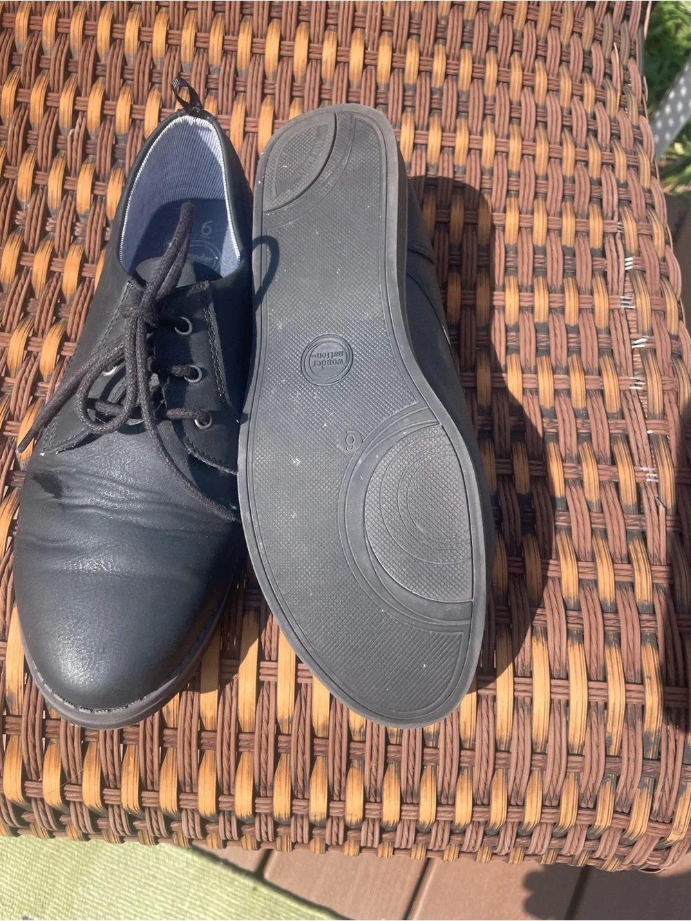 wonder nation Black Kids Dress Lace-Up Shoes